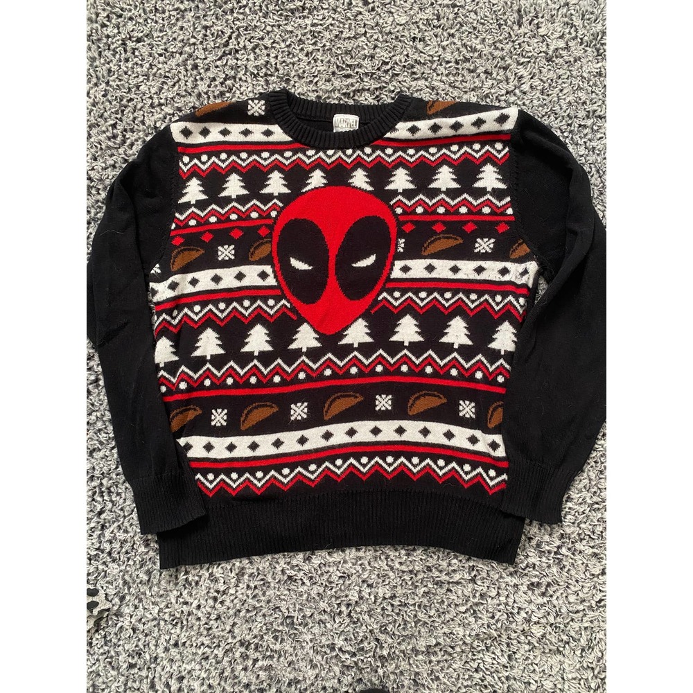 Women's Deadpool Christmas Sweater XL